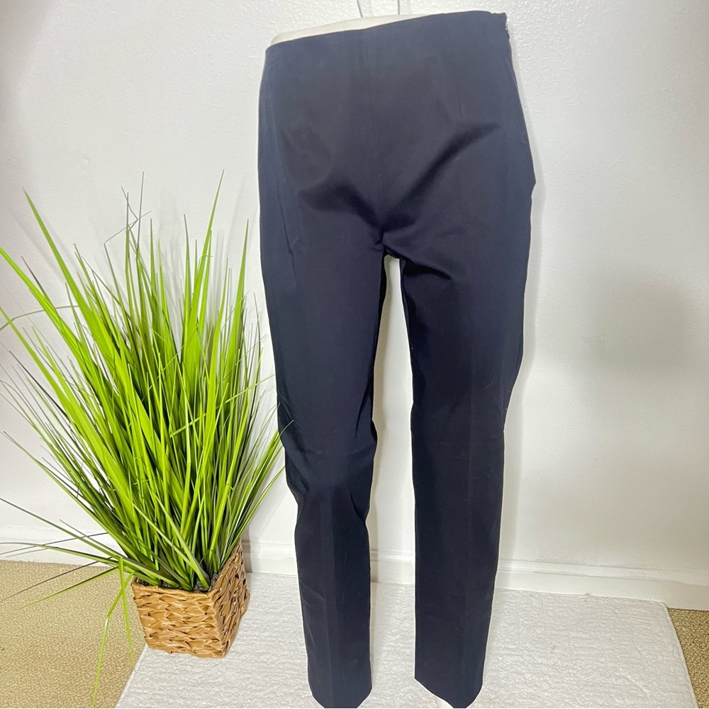 229. LAVIA Navy Side Zip Ankle Crop Pants M